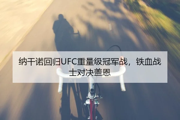 纳干诺回归UFC重量级冠军战，铁血战士对决盖恩